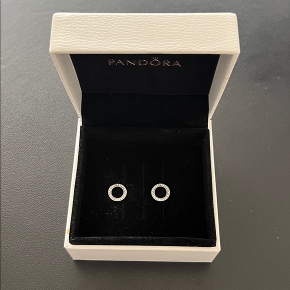 Pandora Jewelry - Pandora Sparkling Circle Stud Earrings